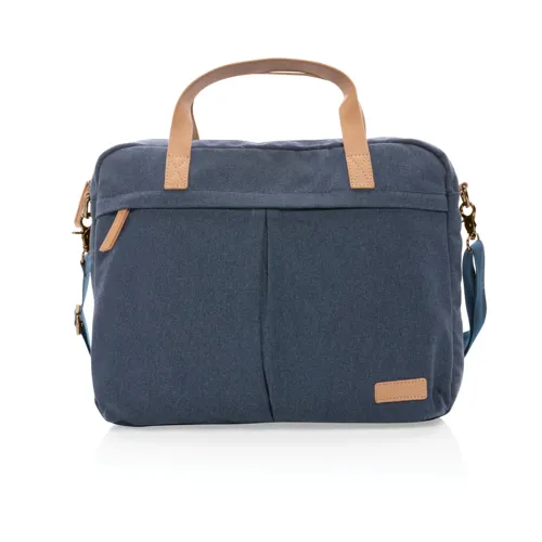 Impact AWARE™ 16oz. újrahasznosított vászon laptop táska Kék 