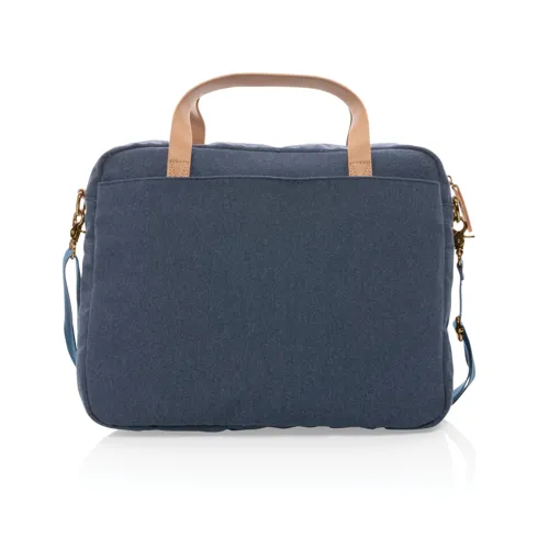 Impact AWARE™ 16oz. újrahasznosított vászon laptop táska Kék 