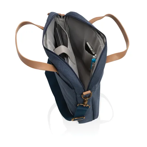Impact AWARE™ 16oz. újrahasznosított vászon laptop táska Kék 
