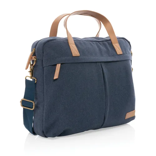 Impact AWARE™ 16oz. újrahasznosított vászon laptop táska Kék 