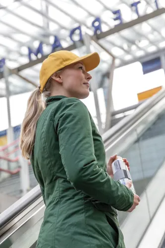Impact AWARE™ 6 paneles 280gr Újrahasznosított pamut sapka Sárga 