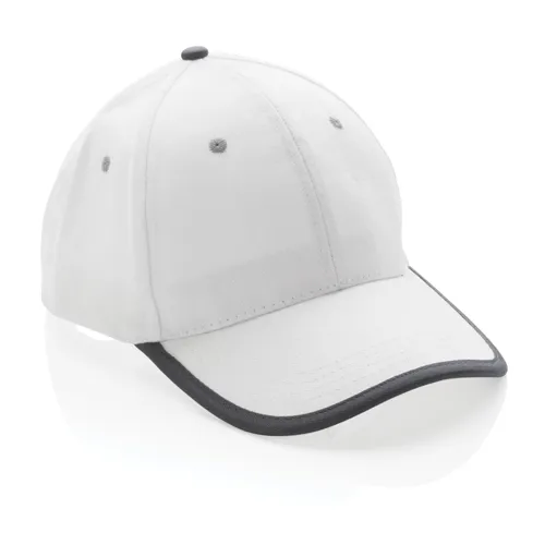 Impact AWARE™ 6 paneles sapka szürke éllel 280gr Fehér 
