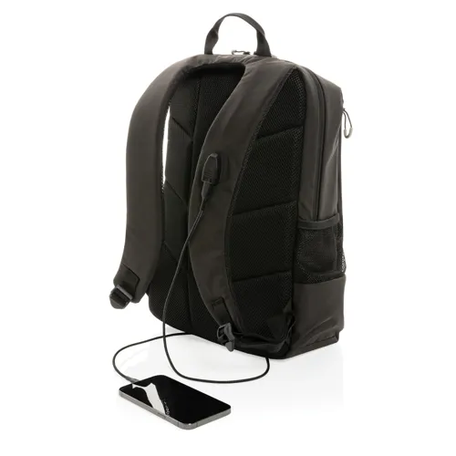 Impact AWARE™ Lima 15,6"-es RFID laptop hátizsák Fekete 