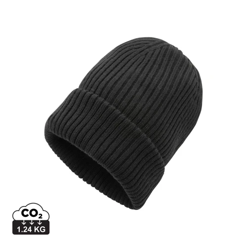 Impact AWARE™ Polylana® dupla kötött sapka Fekete 
