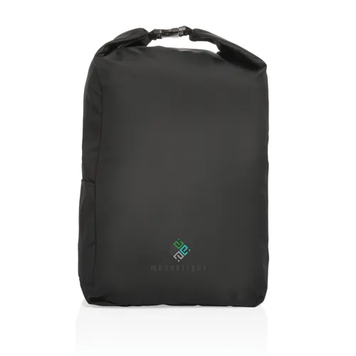 Impact AWARE™ RPET basic csavart tetejű hátizsák Fekete 