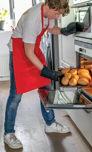 Impact AWARE™ újrahasznosított pamut kötény 180gr Piros 