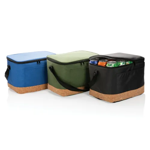 Impact AWARE™XL RPET two tone hűtőtáska parafa alkotóelemmel  