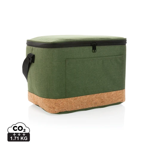 Impact AWARE™XL RPET two tone hűtőtáska parafa alkotóelemmel  