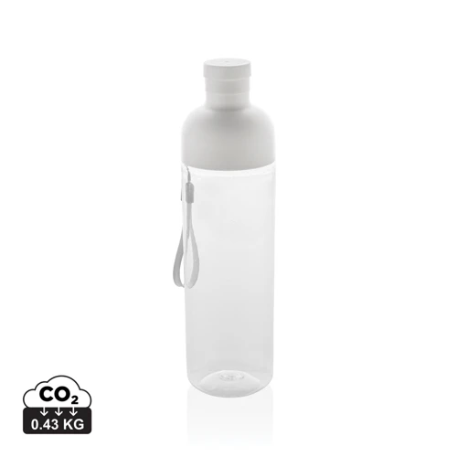 Impact RCS újrahaszn. PET szivárgásmentes vizespalack, 600ml Fehér 