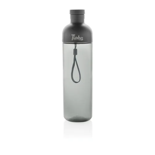 Impact RCS újrahaszn. PET szivárgásmentes vizespalack, 600ml Fekete 