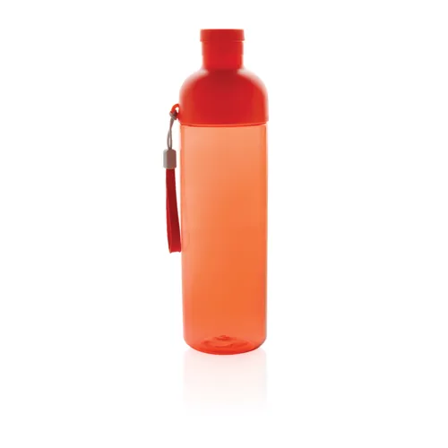 Impact RCS újrahaszn. PET szivárgásmentes vizespalack, 600ml Piros 