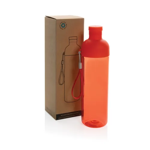 Impact RCS újrahaszn. PET szivárgásmentes vizespalack, 600ml Piros 