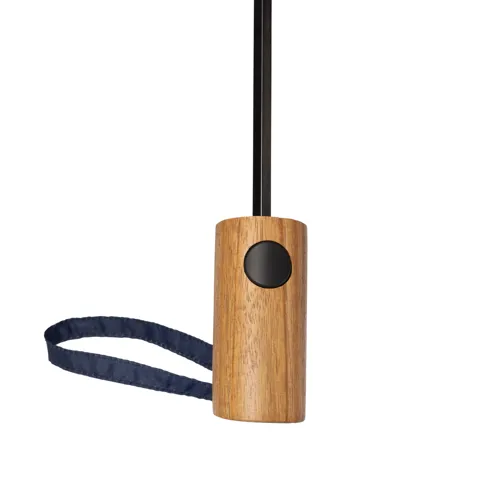 Kaycey 21" AWARE™ RPET akácfa mini auto nyitású esernyő Kék 