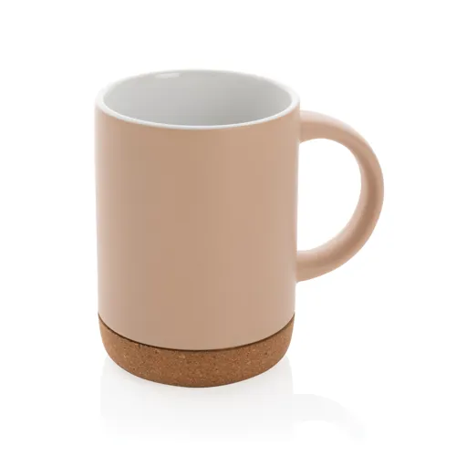 Kerámia bögre parafa talppal 280 ml Barna 