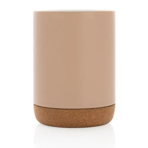 Kerámia bögre parafa talppal 280 ml Barna 