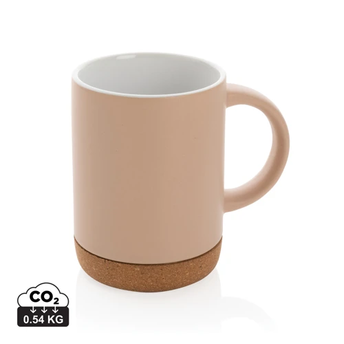 Kerámia bögre parafa talppal 280 ml Barna 