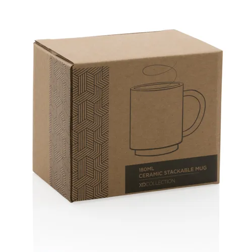 Kerámia egymásra rakható bögre 180 ml Fehér 