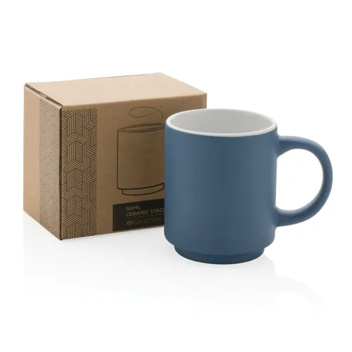 Kerámia egymásra rakható bögre 180 ml Kék 
