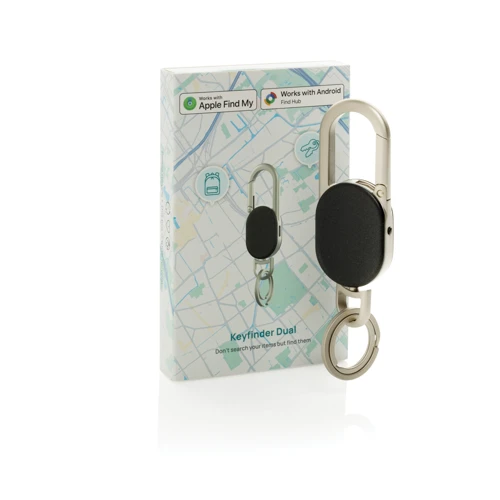 Keyfinder Dual kulcstartó Fekete 
