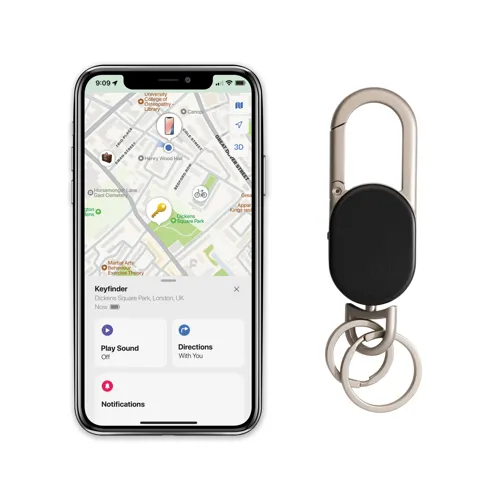 Kulcskereső kulcstartó lokátorral, USB C-vel Fekete 