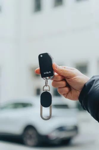 Kulcskereső kulcstartó lokátorral, USB C-vel Fekete 