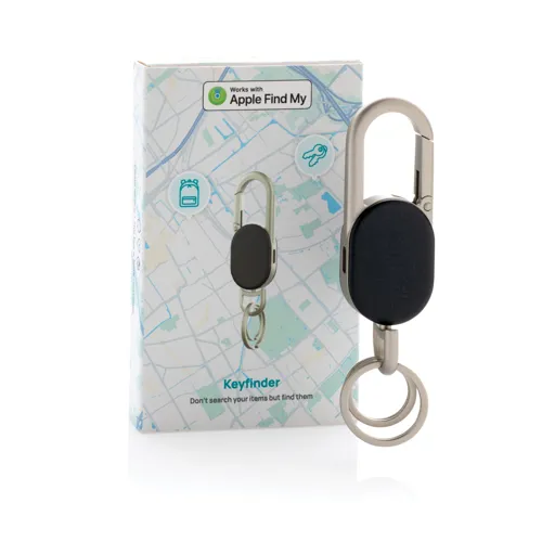 Kulcskereső kulcstartó lokátorral, USB C-vel Fekete 