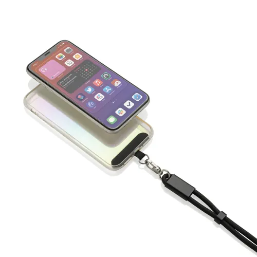 LoopAmp RCS RPET állít.csuklópántos telefontartó, 60W kábel Fekete 