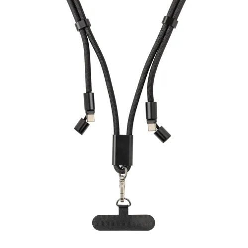 LoopAmp RPET állítható 160cm tel. zsinór + 60W kábel Fekete 