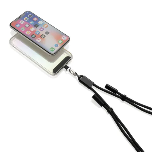 LoopAmp RPET állítható 160cm tel. zsinór + 60W kábel Fekete 