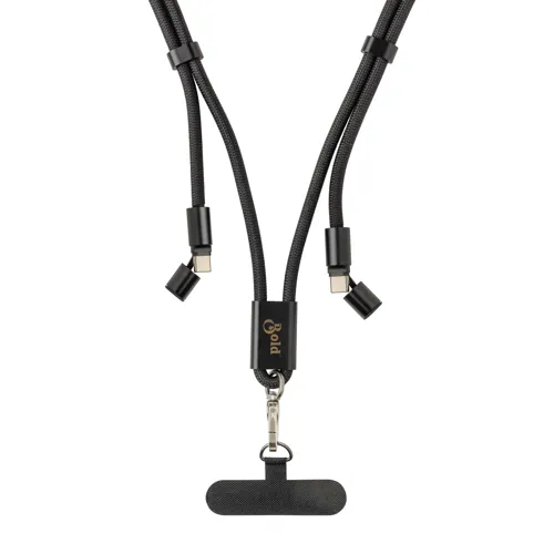 LoopAmp RPET állítható 160cm tel. zsinór + 60W kábel Fekete 