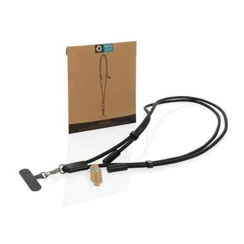 LoopAmp RPET állítható 160cm tel. zsinór + 60W kábel Fekete 