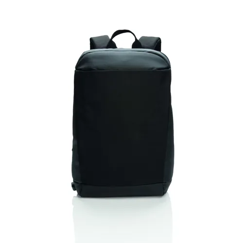 Madrid lopásgátló RFID USB laptop hátizsák, PVC-mentes Fekete 