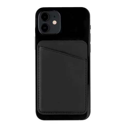 Mágneses telefon- és kártyatartó Fekete 