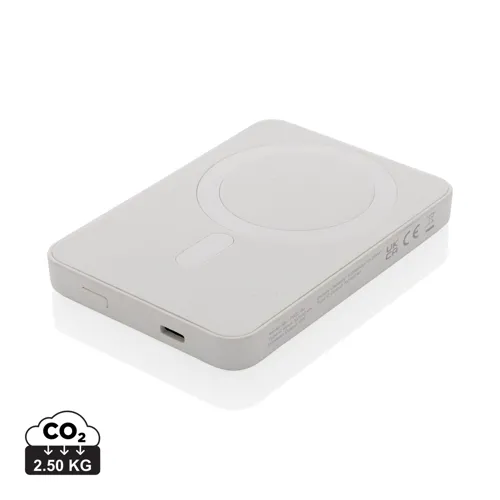 Magnetix RCS újrahaszn. műanyag 5000 mAh mágneses powerbank Fehér 
