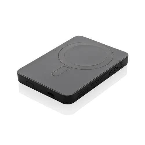 Magnetix RCS újrahaszn. műanyag 5000 mAh mágneses powerbank Fekete 