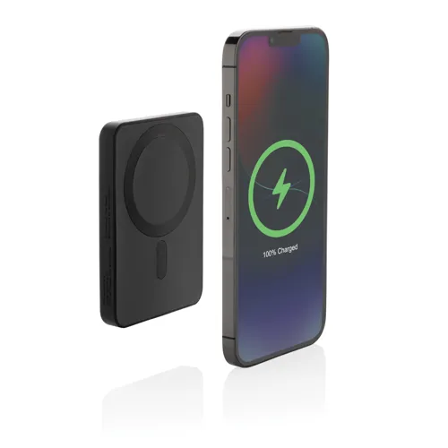 Magnetix RCS újrahaszn. műanyag 5000 mAh mágneses powerbank Fekete 
