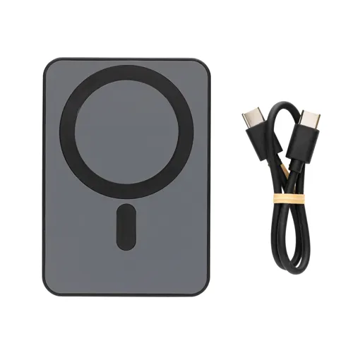 Magnetix RCS újrahaszn. műanyag 5000 mAh mágneses powerbank Fekete 