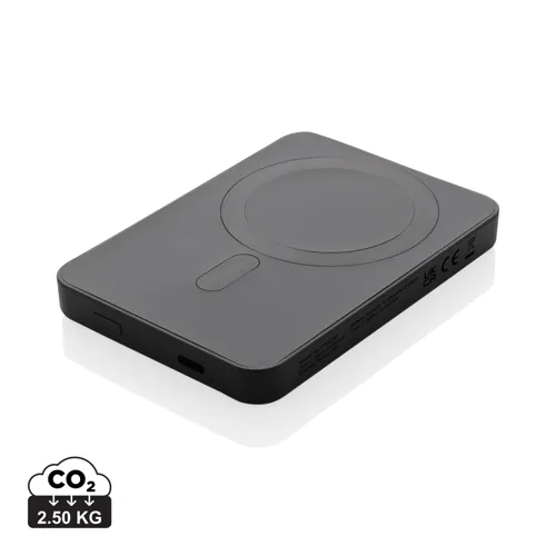 Magnetix RCS újrahaszn. műanyag 5000 mAh mágneses powerbank Fekete 