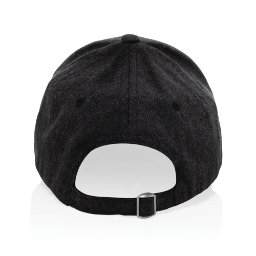 Milo AWARE™ újrah. heather 6 paneles baseball sapka, 200 gr Fekete 