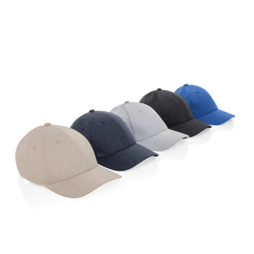 Milo AWARE™ újrah. heather 6 paneles baseball sapka, 200 gr Fekete 