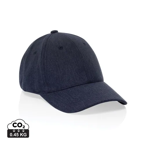 Milo AWARE™ újrah. heather 6 paneles baseball sapka, 200 gr Kék 