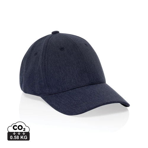 Milo AWARE™ újrah. heather 6 paneles baseball sapka, 200 gr Kék 