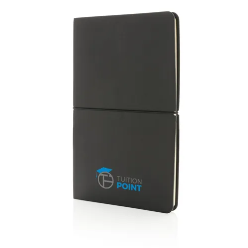 Modern deluxe puhafedelű, A5 jegyzetfüzet Fekete 