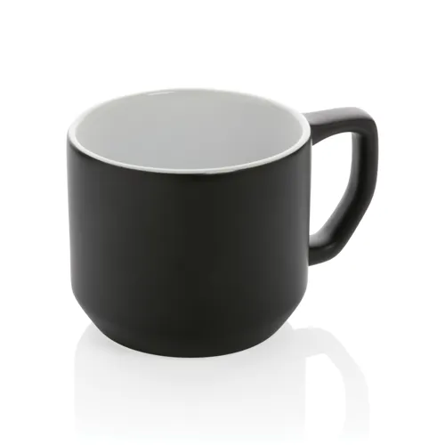 Modern kerámia bögre 350 ml Fekete 