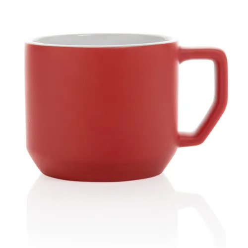Modern kerámia bögre 350 ml Piros 