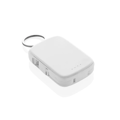 Nexo RCS kulcstartó 20 000 mAh-s powerbank integrált kábelek Fehér 