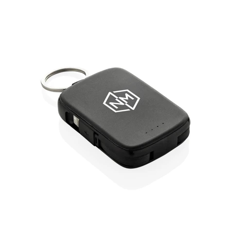 Nexo RCS kulcstartó 20 000 mAh-s powerbank integrált kábelek Fekete 