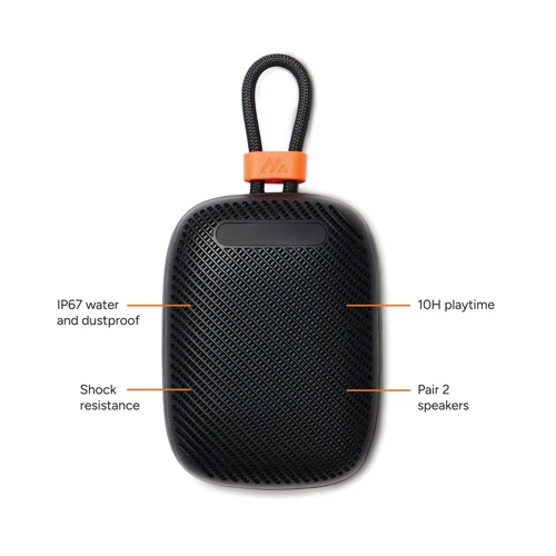 Nordic Drift Titan IP67 víz- és porálló 5 W-os hangszóró Fekete 