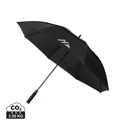 Nordic Drift Trail 27"-es AWARE™ RPET viharálló esernyő Fekete 