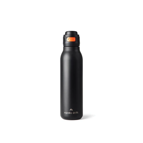 Nordic Drift Trail RCS egyfalú vizespalack, 750 ml Fekete 